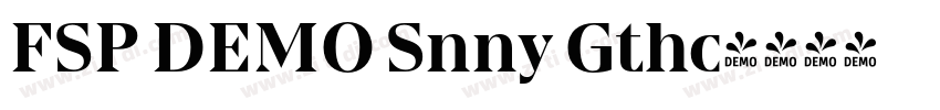 FSP DEMO Snny Gthc字体转换 FSP DEMO Snny Gthc字体转换
